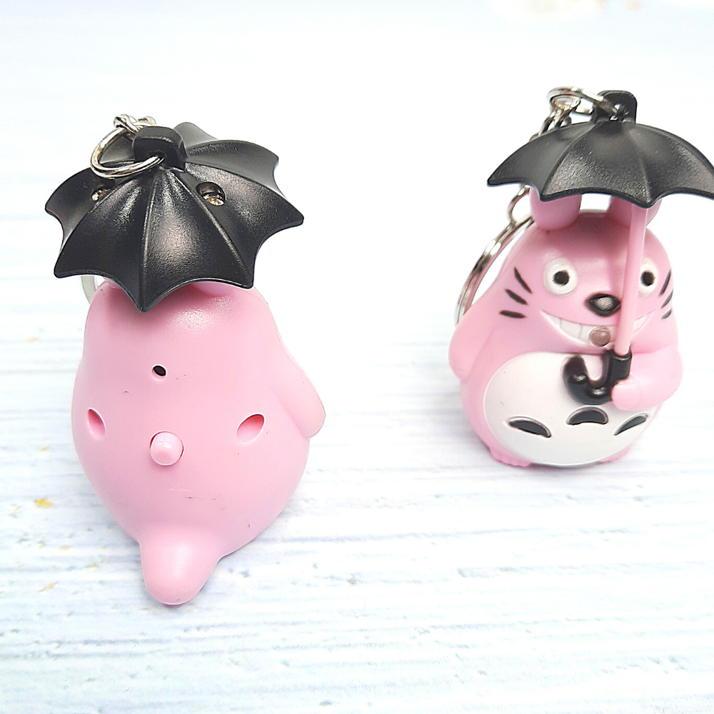 [HCM]Móc khóa Totoro đèn LED - Cầm Ô
