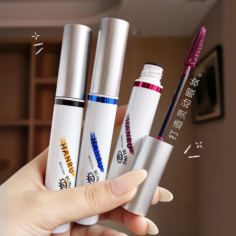 Mascara mầu HANRU Bling Nâu , xanh, tím , đen