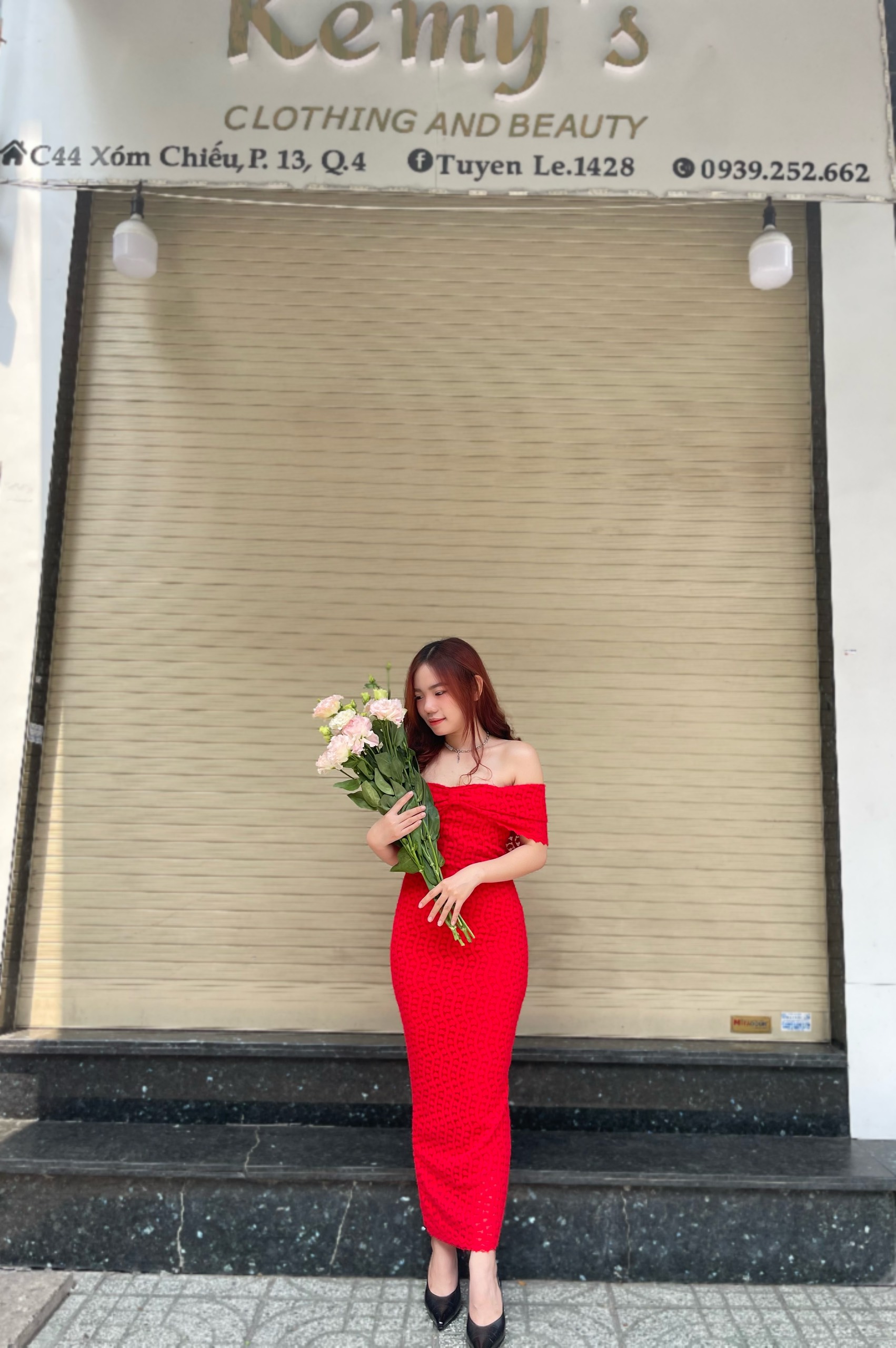 Đầm Ren Ôm Body Trễ Vai NEW (Kèm Ảnh Thật Shop Chụp)