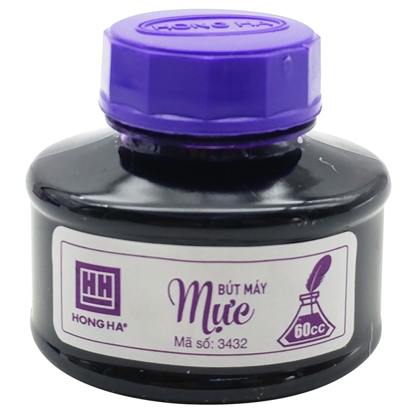 Mực Bút Máy Hồng Hà (Mực Tím/Xanh Đậm)-60ml