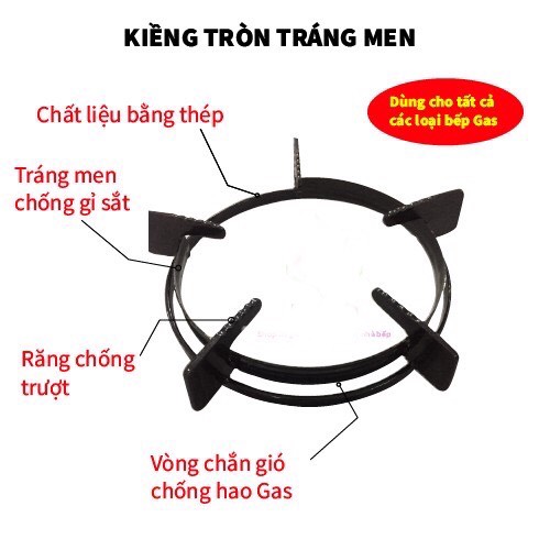 2 chiếc kiềng men bếp gas