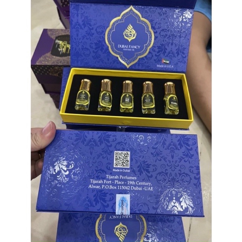 Sét tinh dầu dubai 5 chai siêu thơm
