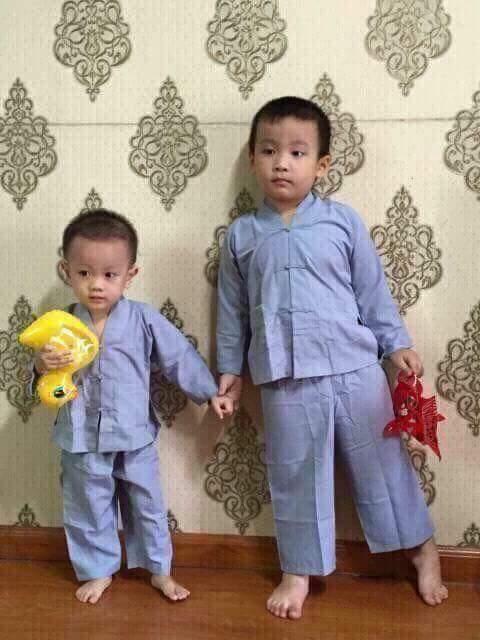 [HCM]Đồ lam đi chùa bé trai Mẫu la hán