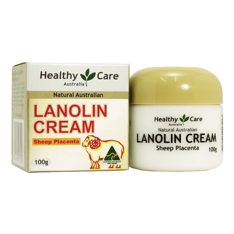 Kem Dưỡng Ẩm Nhau Thai Cừu Healthy Care Lanolin with Sheep Placenta 100g Chống Lão Hóa