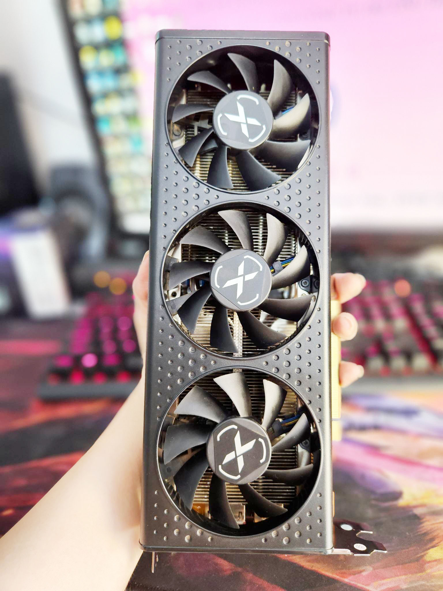 Graphic card_vga xfx merc 308 radeon rx6600 xt 8g oc 3 fan