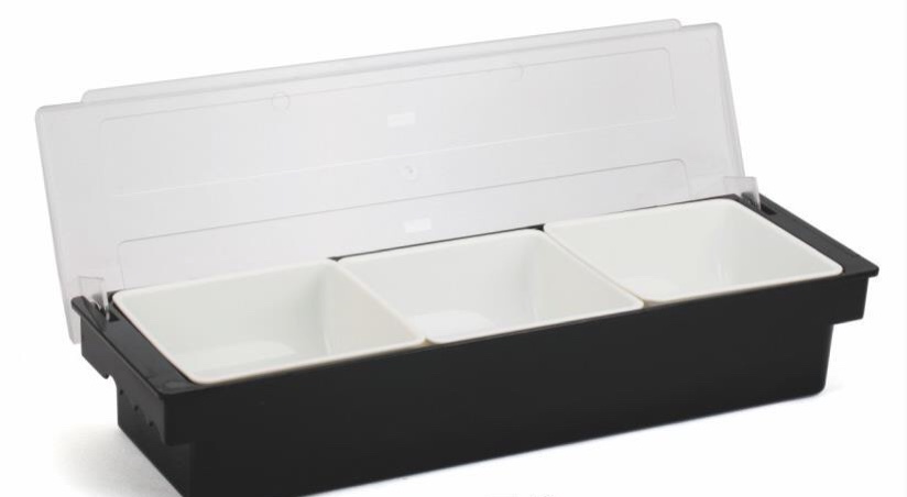 Khay Đựng Topping Nhựa Cao Cấp - 3 Ngăn