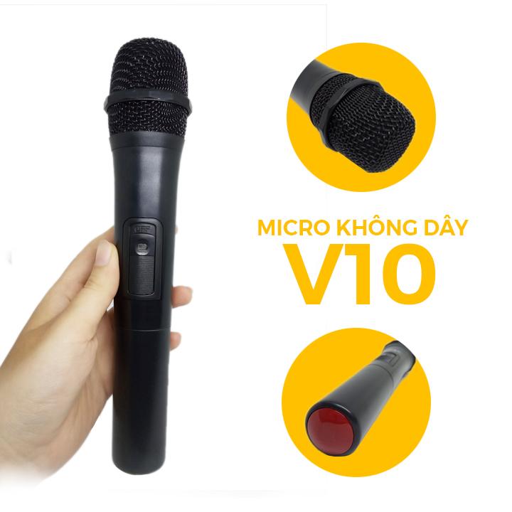 Micro Karaoke V10 không dây