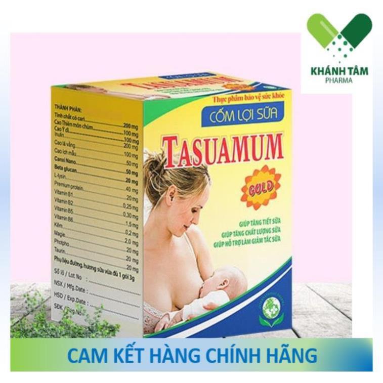 ! Cốm lợi sữa TASUAMUM Gold (Hộp 20 túi, 40 túi) [Tasuamom, tasumum, tasumom]