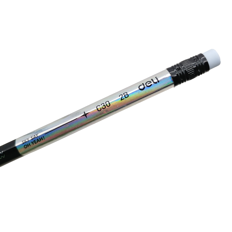 (1 Hộp 12 Cây) Bút Chì Đen 2B Cao Cấp Có Gôm - Deli C30