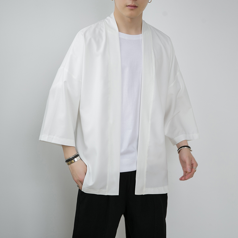 Mùa hè Yukata người đàn ông Nhật bản nam Kimono Karate Cardigan Kimono áo sơ mi nam haori kimono truyền thống Nhật Bản Mens quần áo