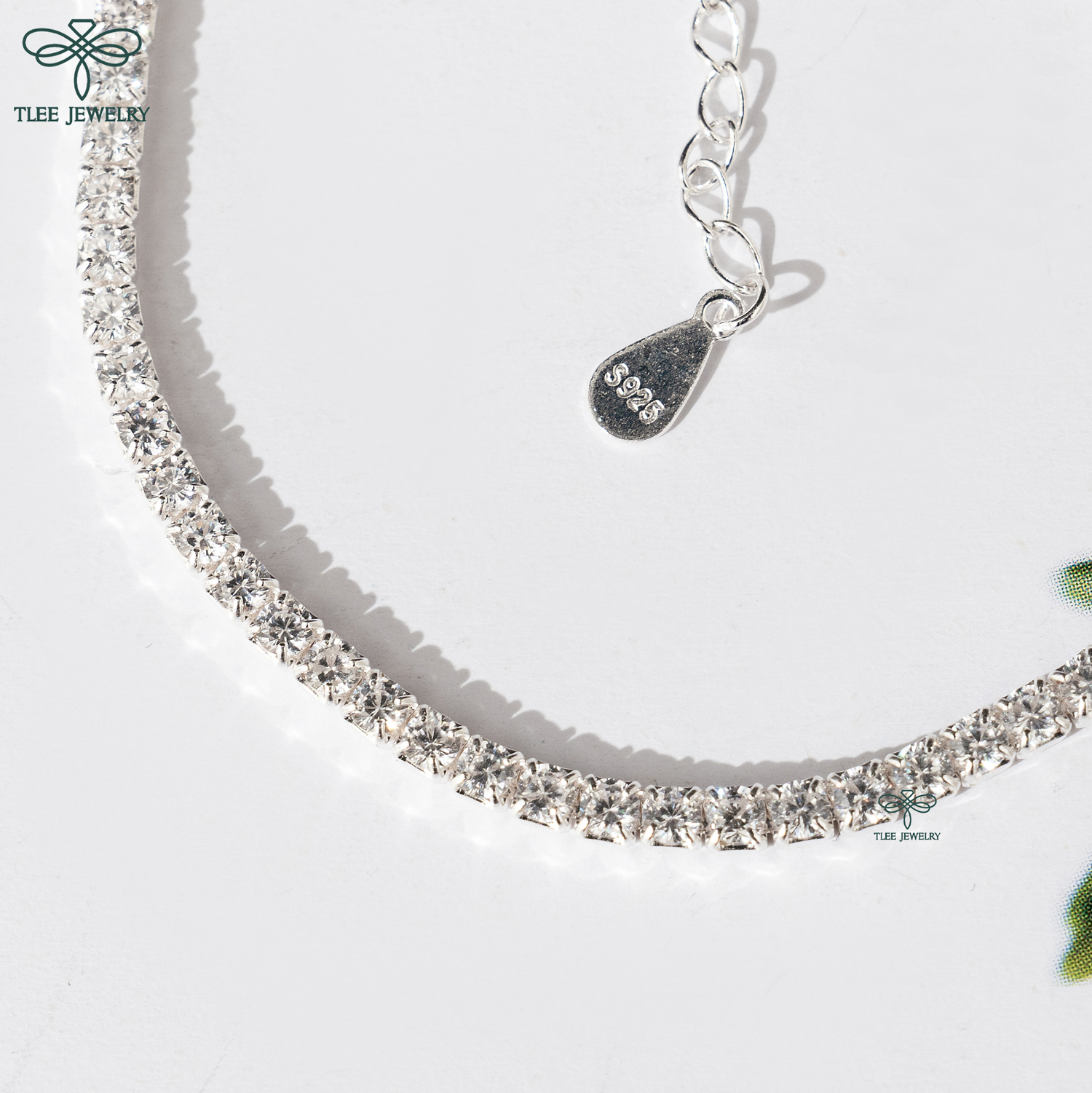 Lắc tay bạc nữ TLEE full dải đá lấp lánh TleeJewelry LT0122