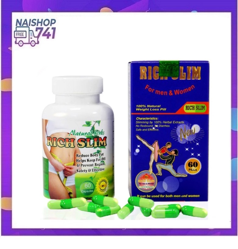 Giảm cân Rich Slim - Hiệu quả với cơ địa khó, đã dùng nhiều loại - Mẫu mới 2022 giúp đẹp da, chuẩn dáng