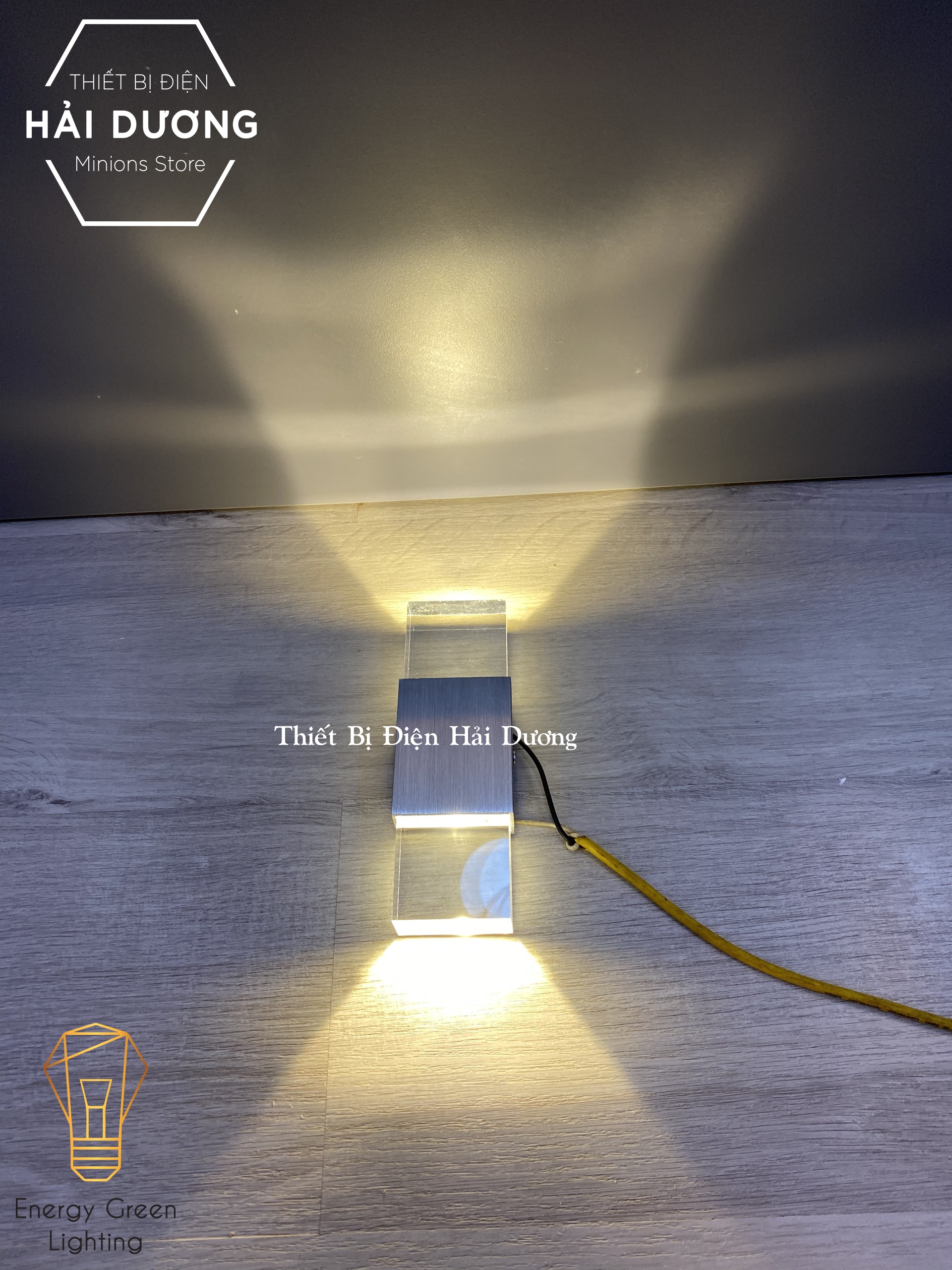 Đèn Tường Decor Phong Cách Bắc Âu 2 Đầu Chiếu Sáng DT-180 - Led Siêu Sáng - 6w Ánh Sáng Trắng / Vàng