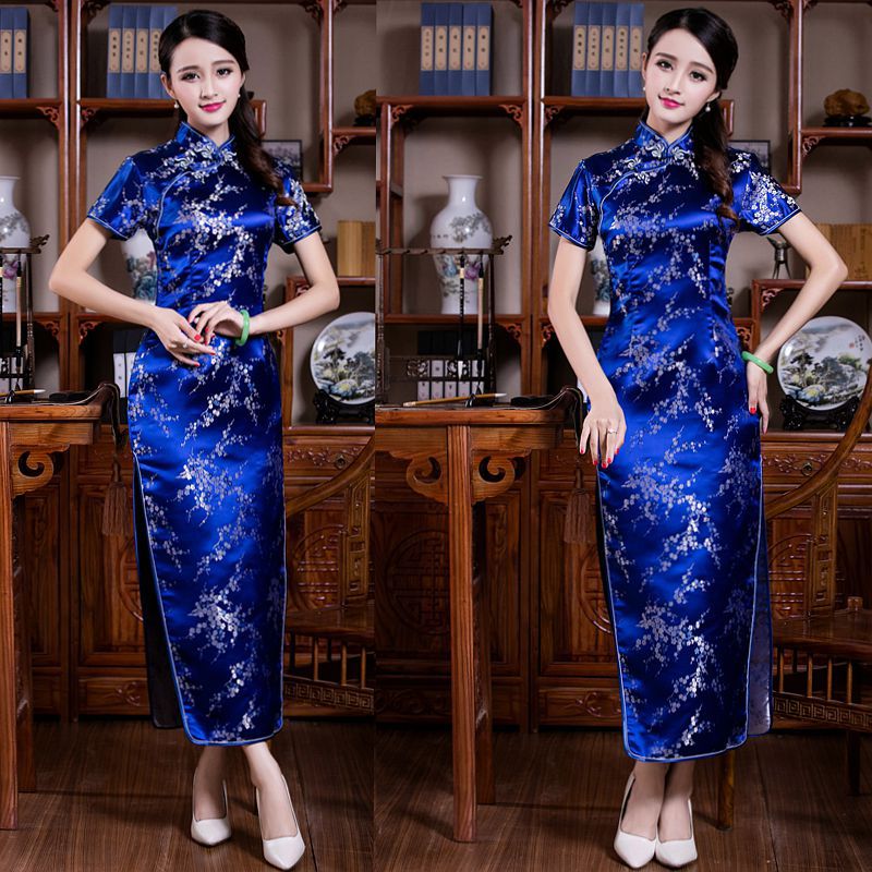 +“”：》？ Sườn Xám Dài Cỡ Lớn S-6XL