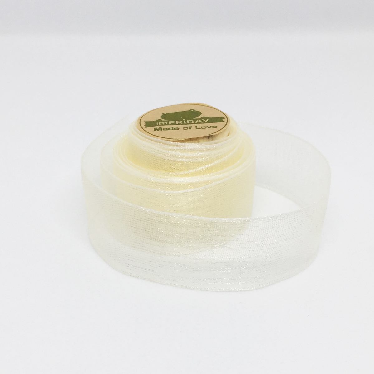 Cuộn 6m ruy băng voan bản rộng 2cm