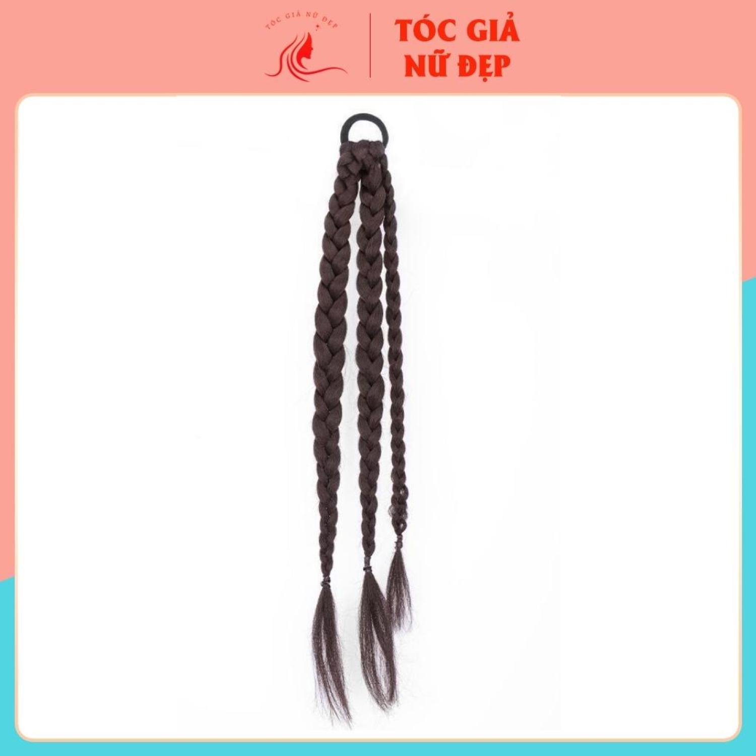 Tóc giả dây cột tóc thắt rít , gồm 3 bện nhỏ