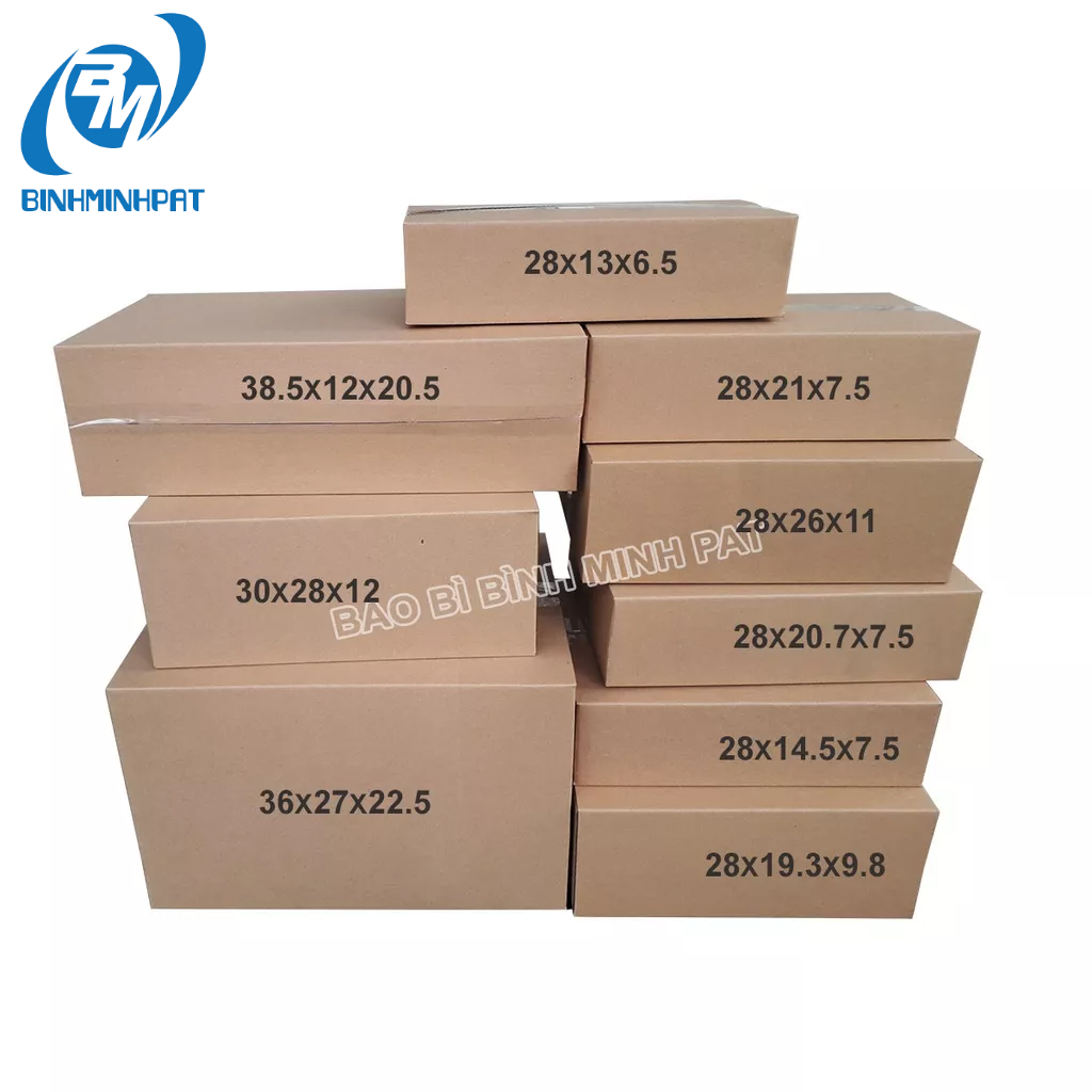 Thùng carton, hộp carton ship COD nhiều kích thước tùy chọn cho đóng gói hàng hóa vận chuyển giá tốt nhất tại Bình Minh PAT