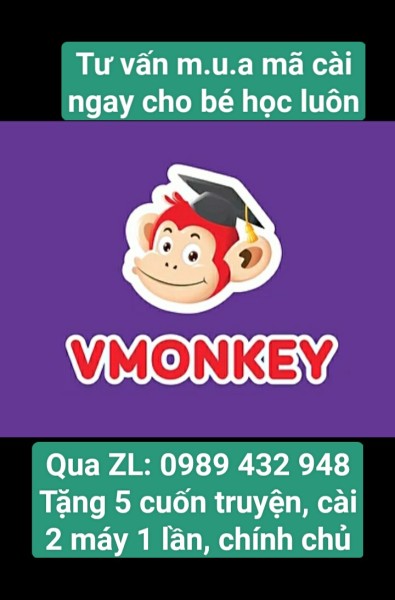 Bảng giá Thẻ học Vmonkey cho bé (Một năm, Trọn đời) Phong Vũ