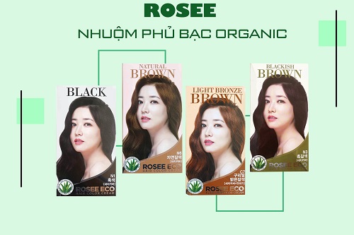 THUỐC NHUỘM TÓC ORGANIC ROSEE ECO Hàn quốc