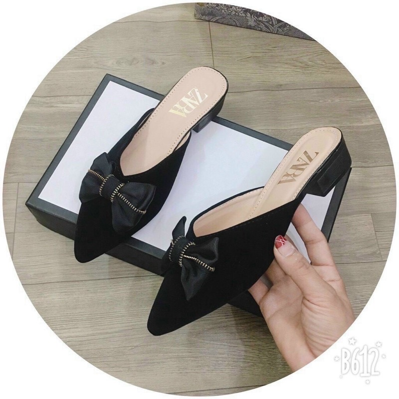 Giày sục nơ/ giày búp bê điệu đà