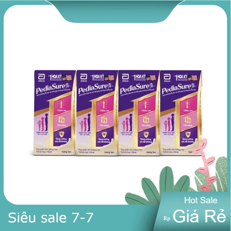 [HCM]Lốc 4 Hộp Sữa Nước Pediasure 110ml