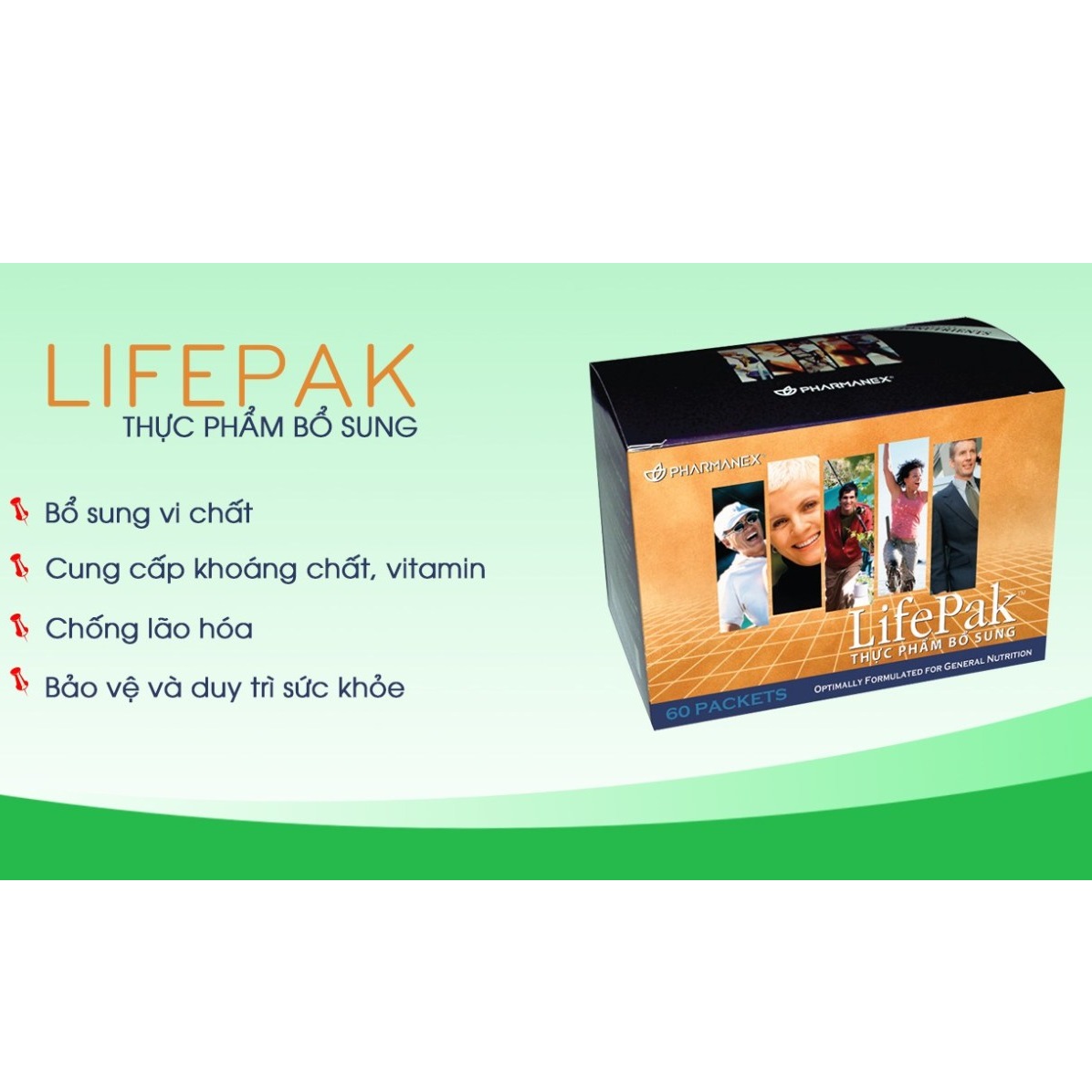 Thực Phẩm Bảo Vệ Sức Khỏe LifePak (60 gói, 03 viên/gói) - Nuskin