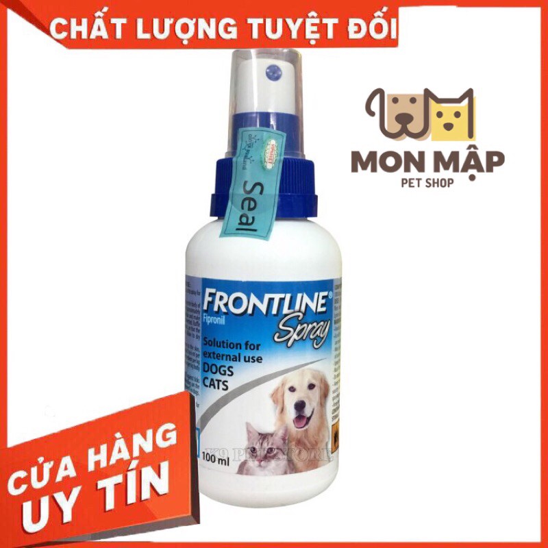 Xịt .t.r.ị. ve, rận, bọ chét cho chó, mèo - Frontline Spray 100ml