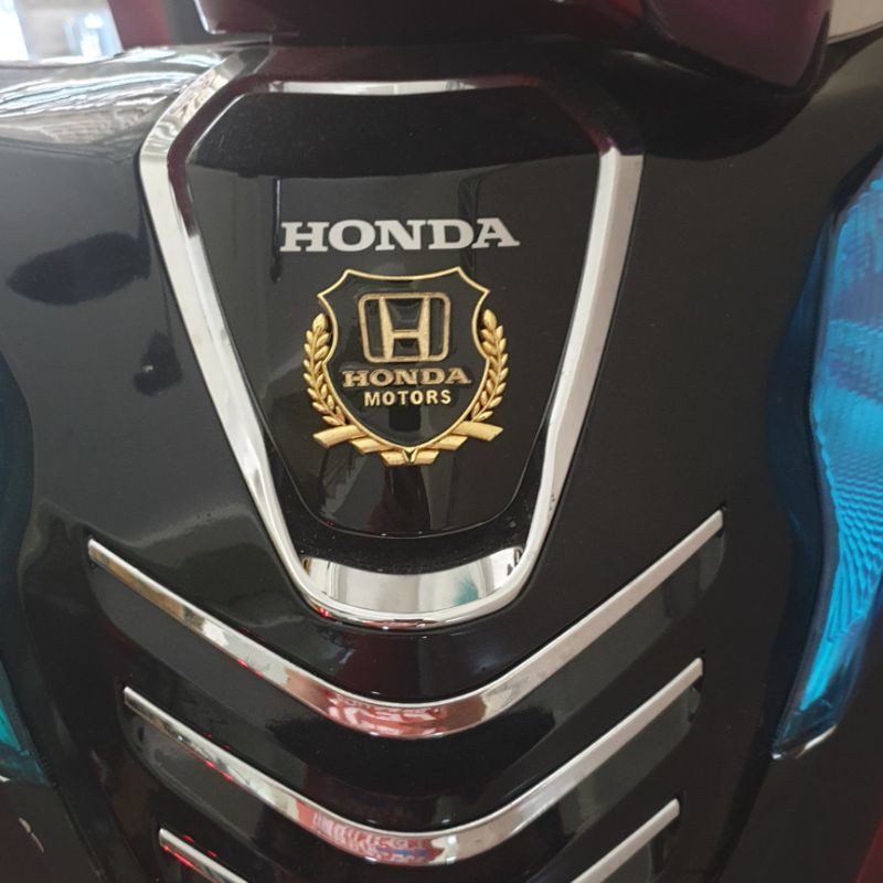 Logo trang trí ô tô, xe máy hình bông lúa Honda Yamaha