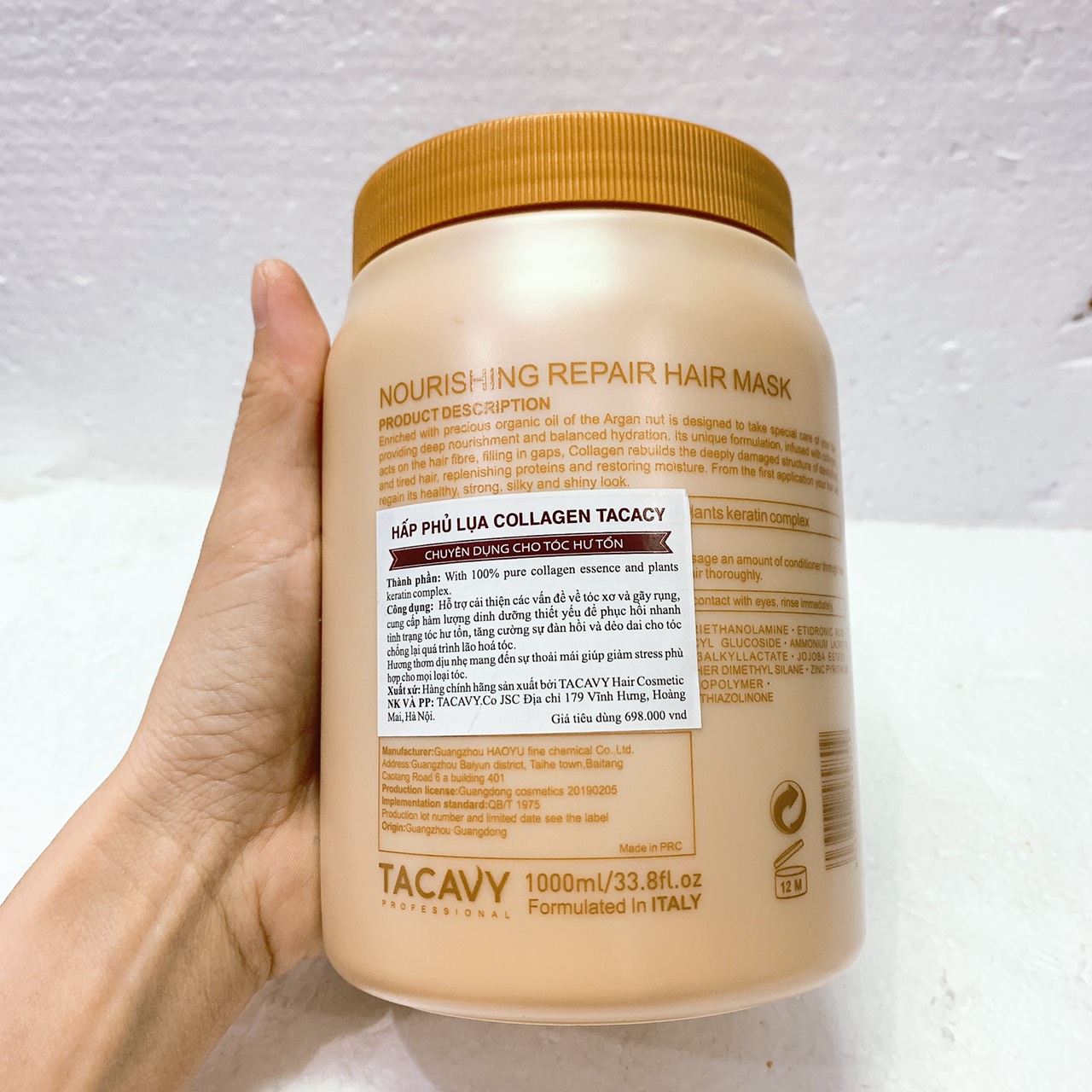 KEM Hấp siêu phục hồi ColLagen Tacavy 1000ML