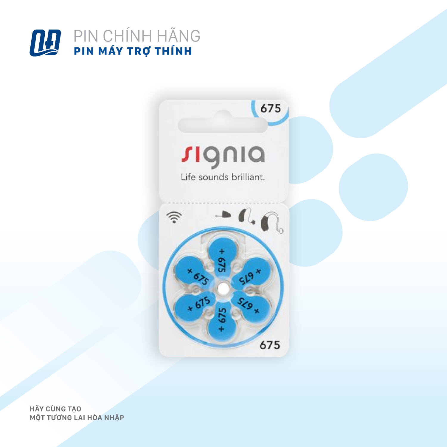 Signia Hearing aid battery 675
