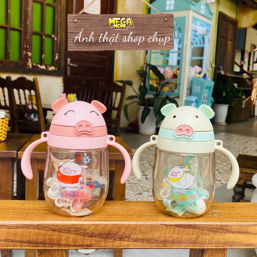 Bình tập uống, bình nước cho bé tập uống [Tặng cọ ống hút]