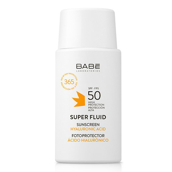 Kem chống nắng phổ rộng dành cho da khô BABE Super Fluid Sunscreen SPF50 50ml