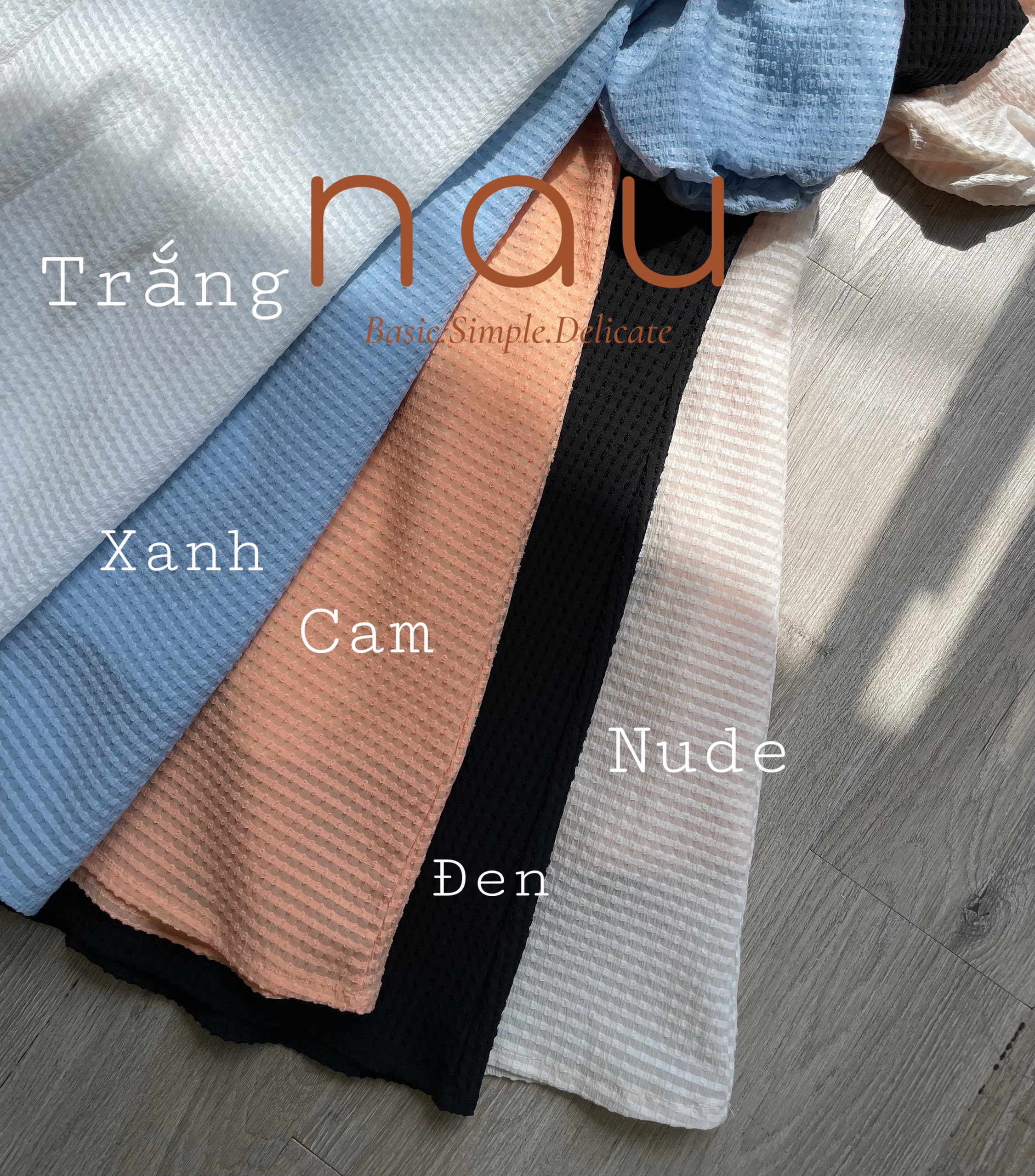 Đầm tay phồng dáng mini basic