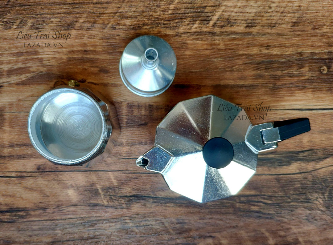 Ấm moka pot pha cà phê cafe espresso phong cách Ý  2 cup 80ml