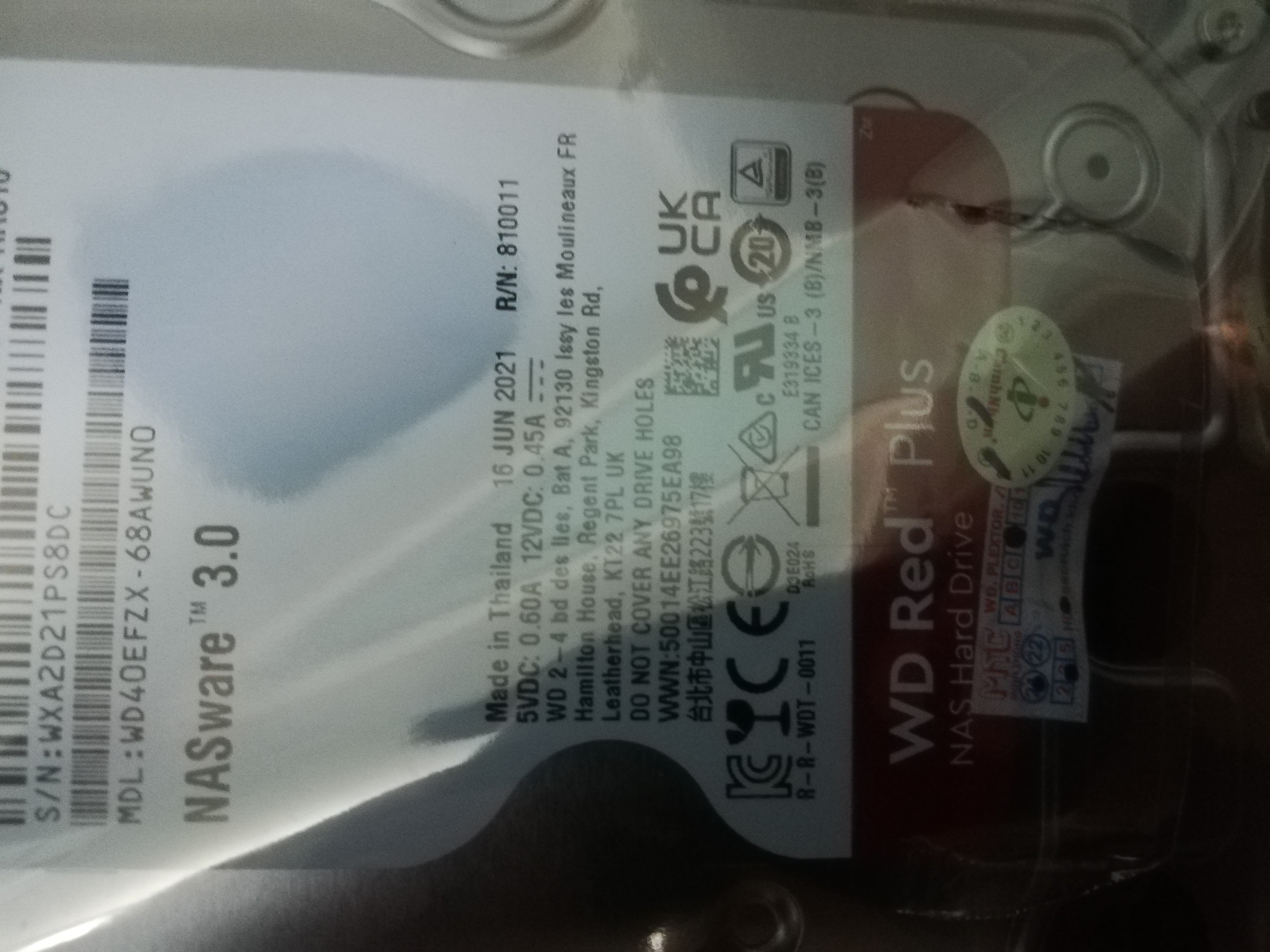 Ổ cứng WD Red Plus 4TB WD40EFZX