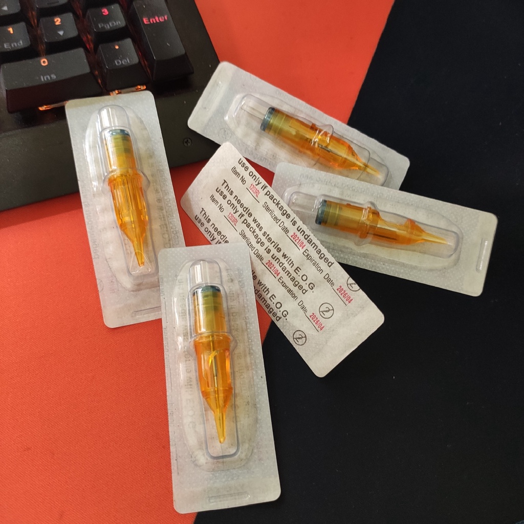 [ Bán lẻ ] Vỉ 5 kim Pen 7RL đi nét Yellow Dragonfly