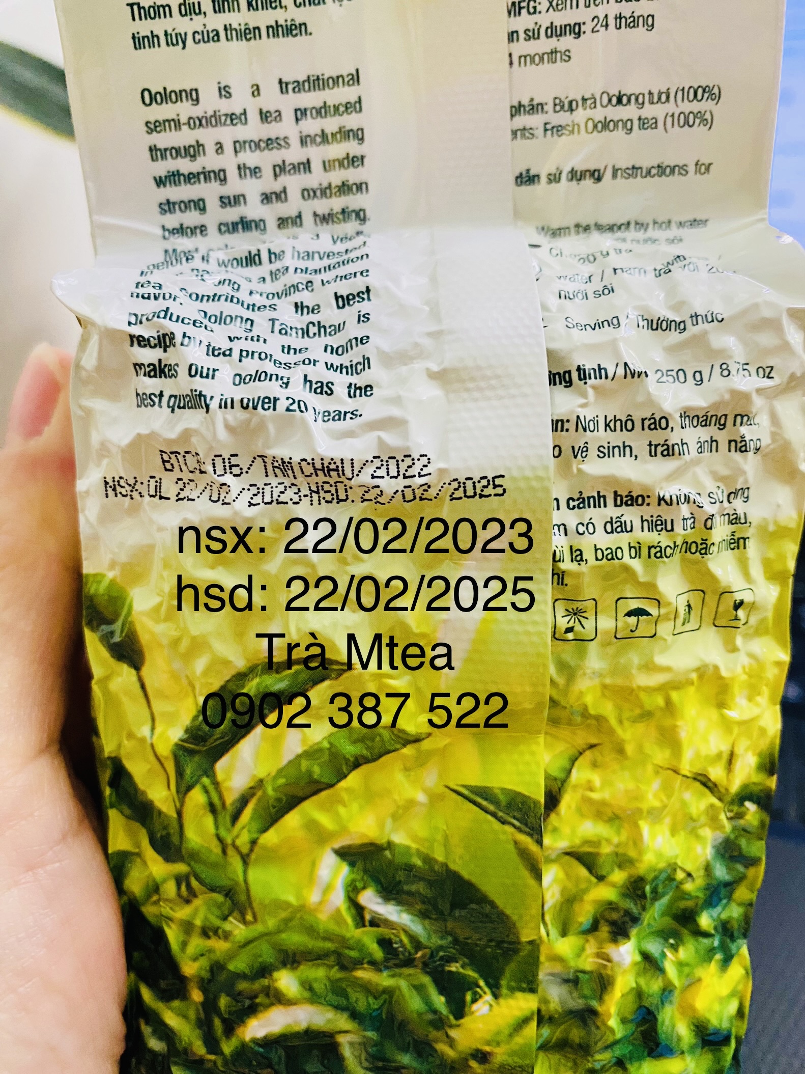 [HCM]2 Gói Trà Oolong (Ô long Olong) Tâm Châu 250g