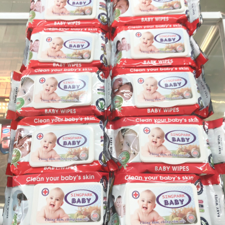 COMBO 10 KHĂN GIẤY ƯỚT BABY 80 MIẾNG