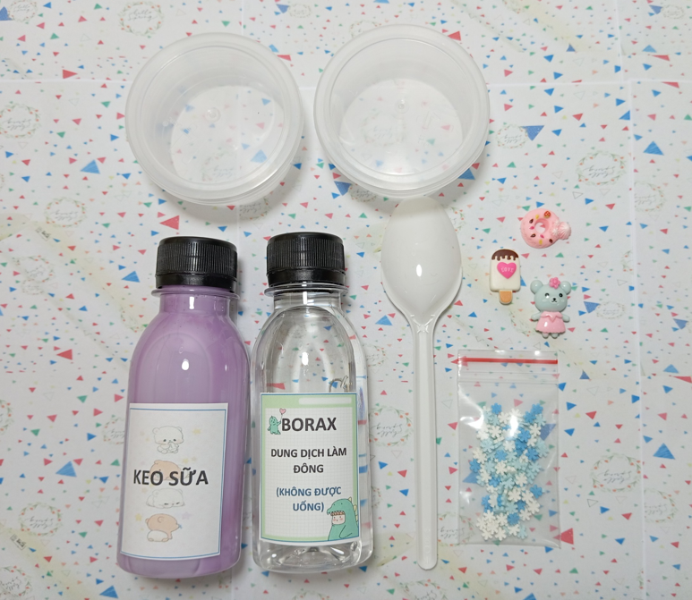 (BK10) KIT LÀM SLIME BASIC - DỤNG CỤ LÀM SLIME CƠ BẢN, AN TOÀN, ĐƠN GIẢN