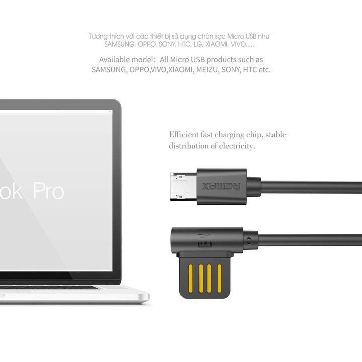Cáp sạc Remax Rayden RC-075m cổng MicroUSB