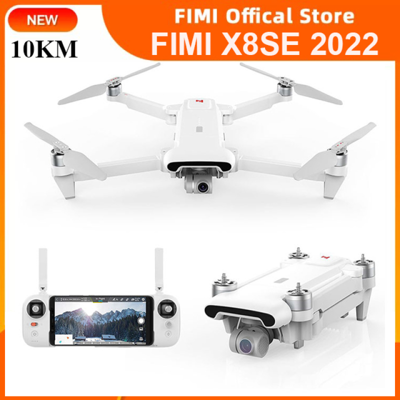Flycam Xiaomi Fimi X8SE 2022 Camera 4K, chống rung 3 trục bay xa 10Km - Chính Hãng