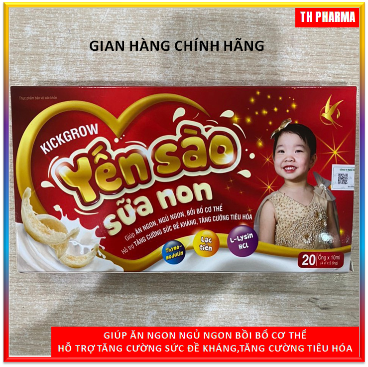 Yến sào sữa non- Bổ Sung Vitamin và khoáng chất Giup Kích thích tiêu hóa- Giúp ăn ngon - ngủ tốt - Yến sào sữa non