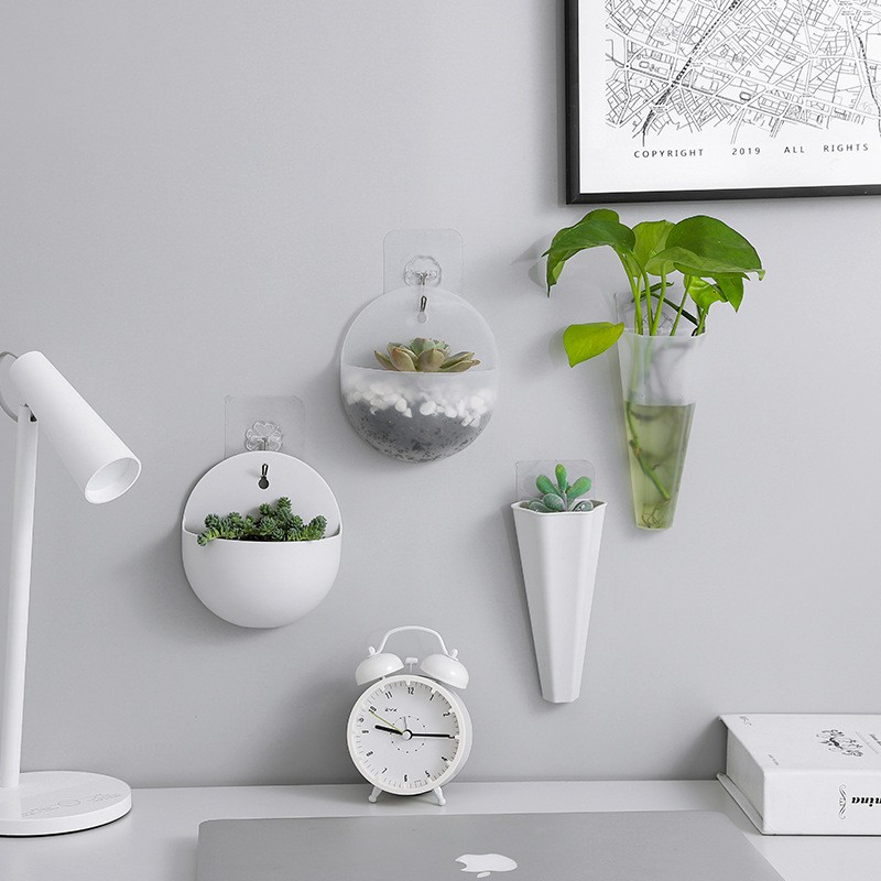 [HCM]Chậu nhựa trồng cây treo tường mini
