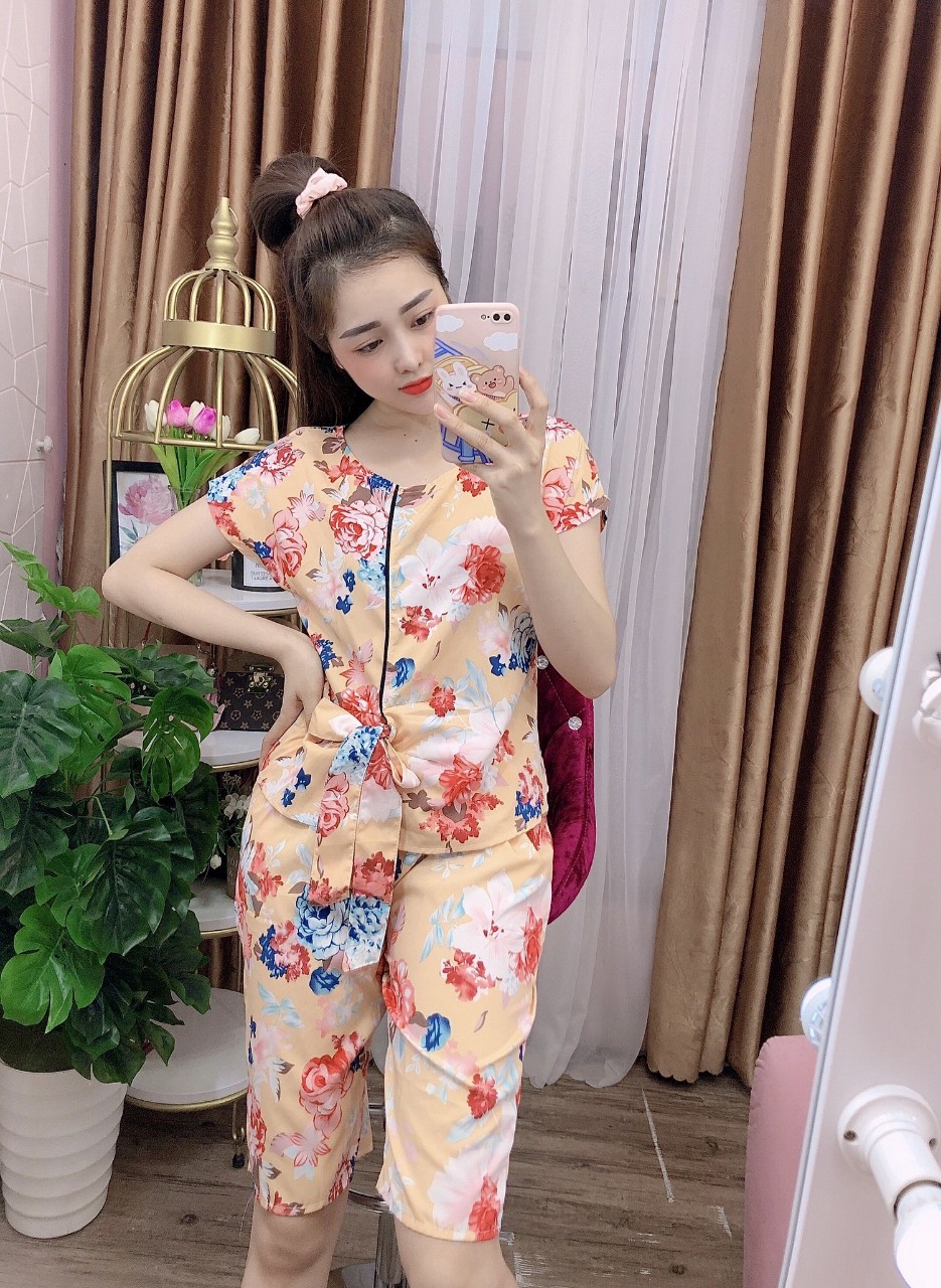 Bộ lụa lửng mặc nhà size 45-68kg