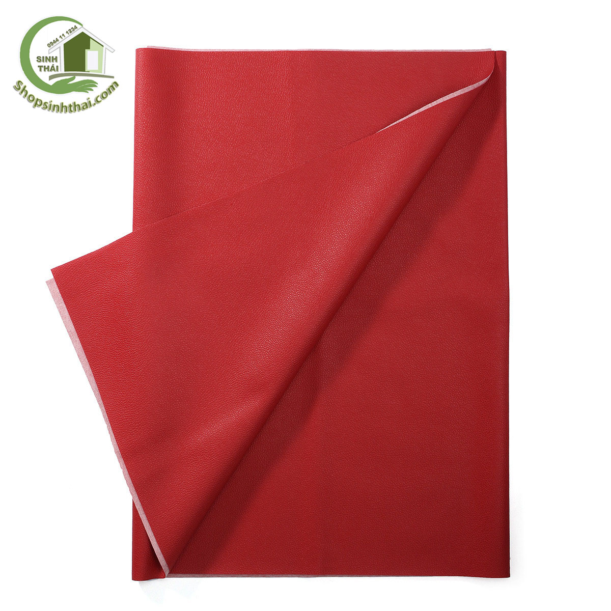 [HCM]Vải giả da simili PVC - vải PU - [ 1 mét x khổ 140cm ] màu đỏ trơn