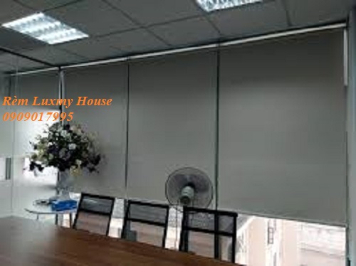 rèm cuốn cản nắng mầu sám 584