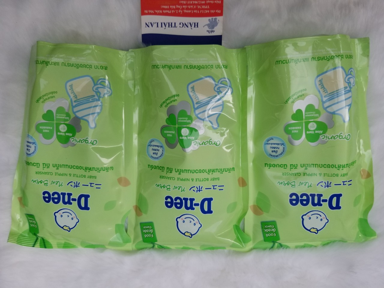 [HCM]Nước rửa bình sữa Dnee Thái Lan bịch 550ml- Súc bình sữa