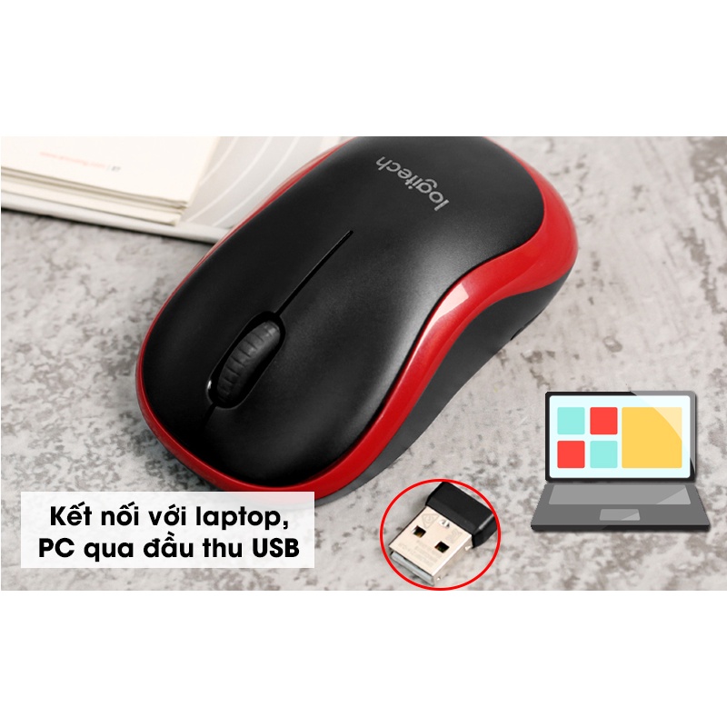 Chuột máy tính không dây Logitech M185 - BH 36 tháng