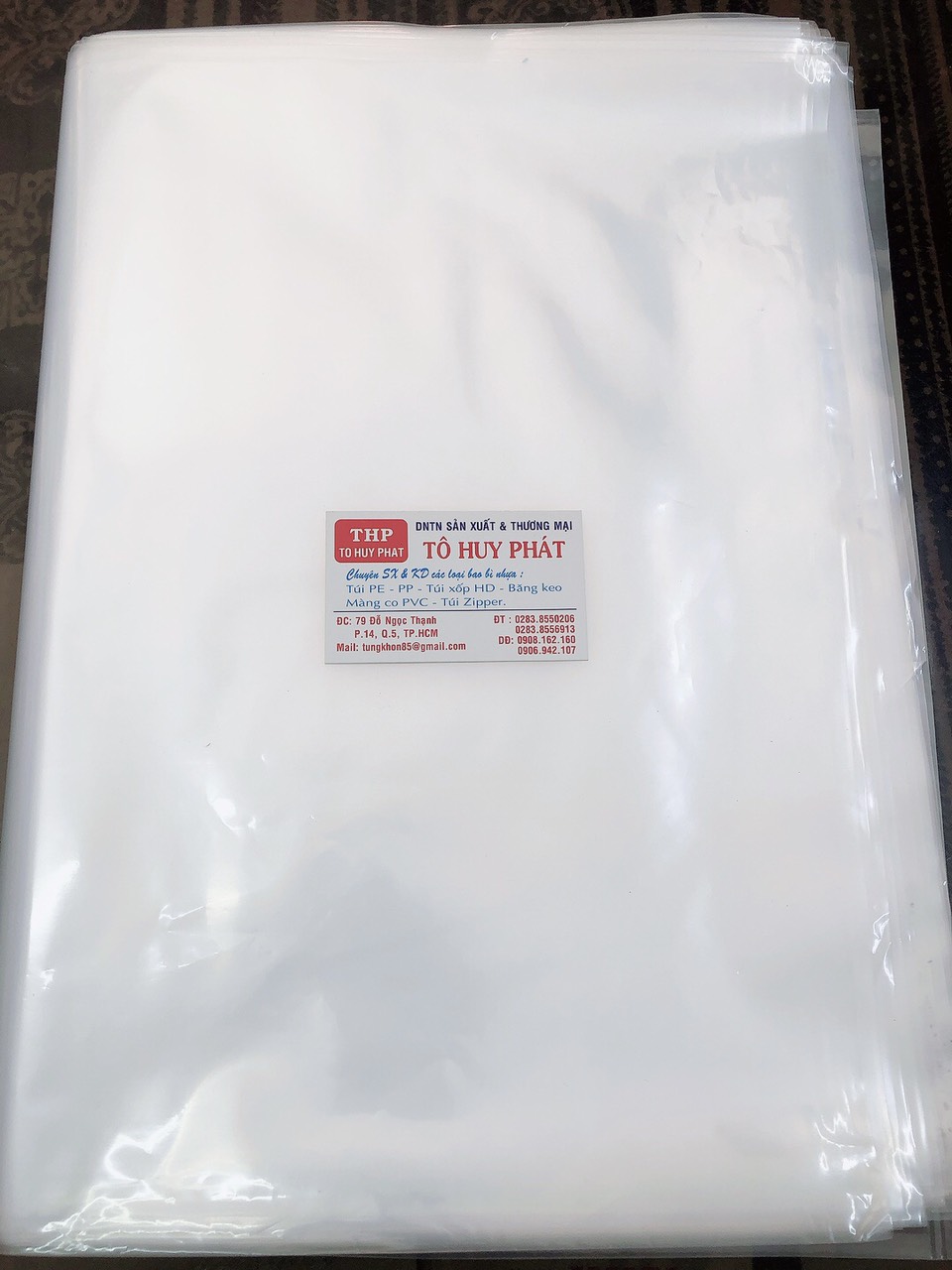 Túi PE - Nilon Dày Size Lớn 70 80 90 100 110 (Loại dẻo mờ)