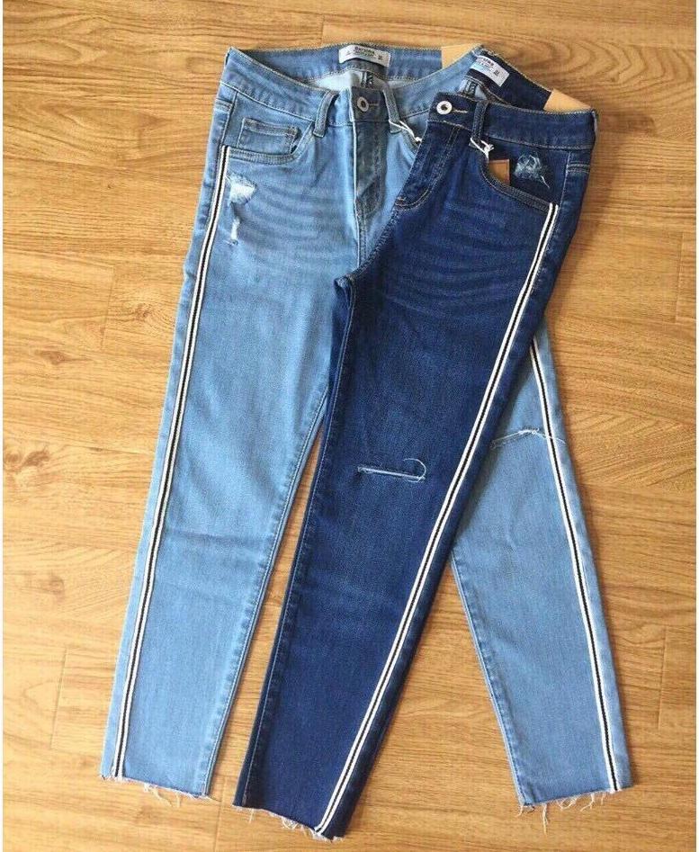 Quần jean nữ 9 tấc có viền